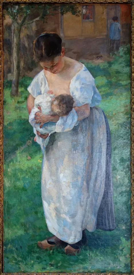 Alfred Philippe Roll, Louise Cattel, wet nurse