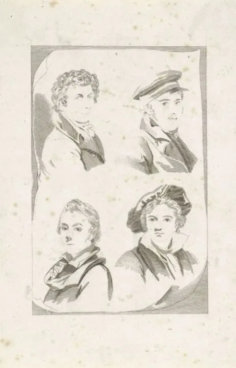 Cornelis Kruseman, Vier schildersportretten