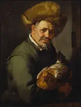 Hendrick Bloemaert, Old Man with a Hen