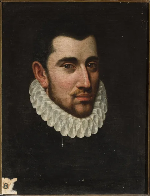 Scipione Pulzone, Portrait of a man in a frill