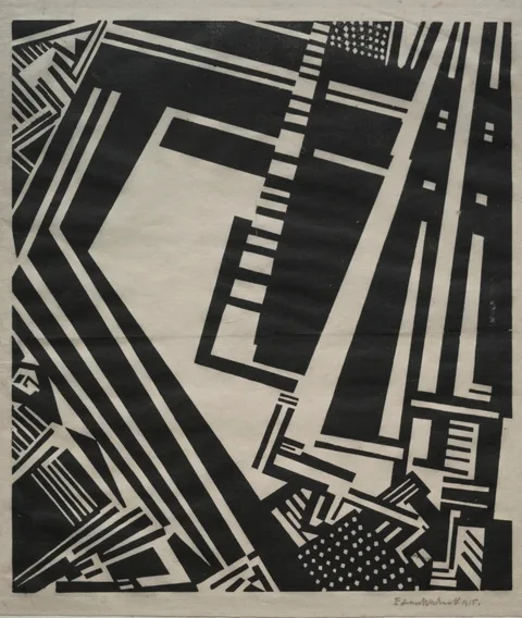 Edward Wadsworth, Illustration (Typhoon)