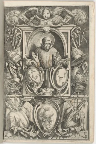 Jacopo Ligozzi, Frontispiece with Portrait of Saint Francis