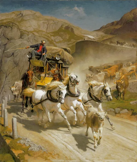 Rudolf Koller, The Gotthard Post (1873)