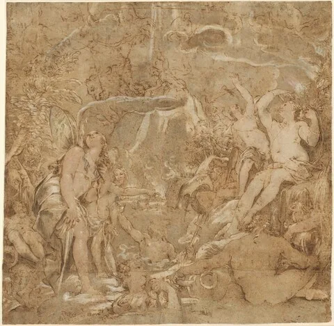 Joseph Heintz the Elder, The Daughters of the Po with River Gods