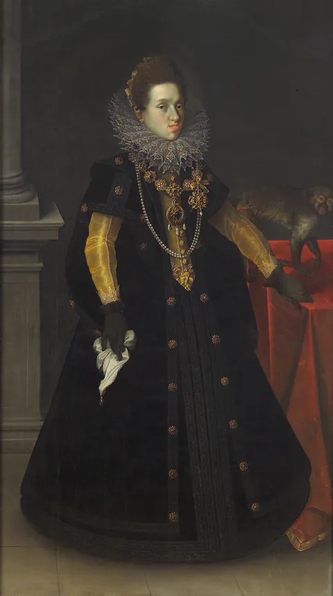 Joseph Heintz the Elder, Archduchess Constance (1588-1631), Queen of Poland, with a Monkey