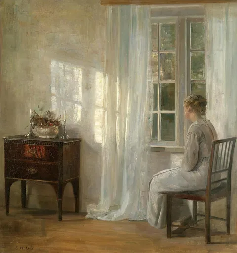 Carl Holsøe, Lady by a window
