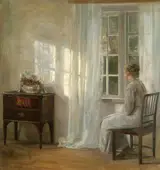 Carl Holsøe, Lady by a window