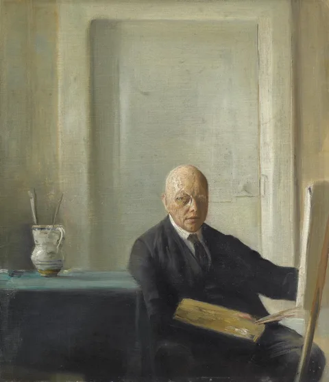 Carl Holsøe, Self portrait