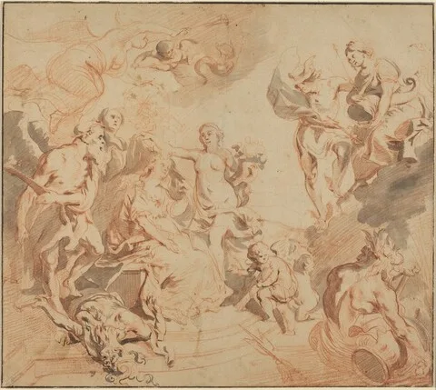 Theodor van Thulden, Antwerp Blessed with Abundance