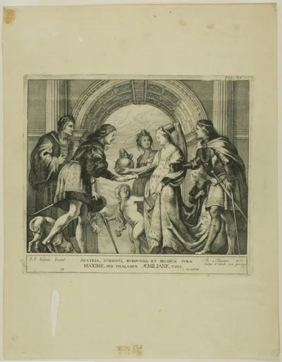 Theodor van Thulden, The Marriage of Maximilian of Austria with Mary of Burgundy