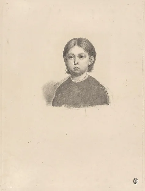 Luigi Calamatta, Portrait of a young girl