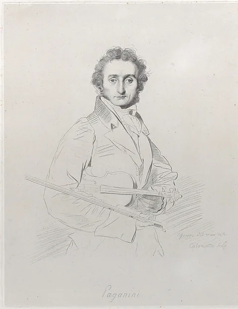 Luigi Calamatta, Portrait of Niccolò Paganini