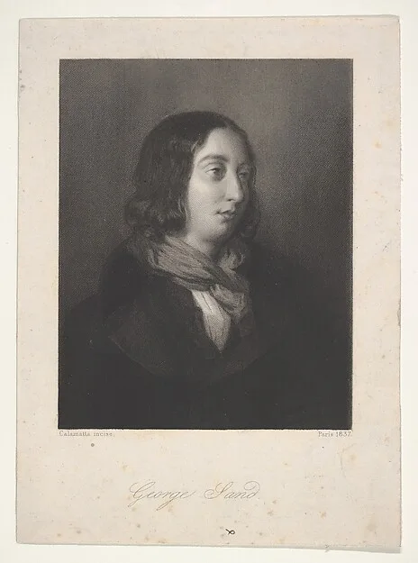 Luigi Calamatta, Portrait of George Sand