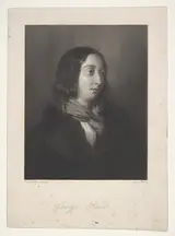 Luigi Calamatta, Portrait of George Sand