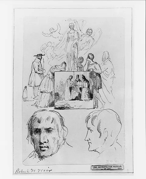 Robert Walter Weir, Sketches (from McGuire Scrapbook)