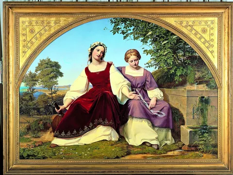 Eduard Bendemann, Two Girls at the Well