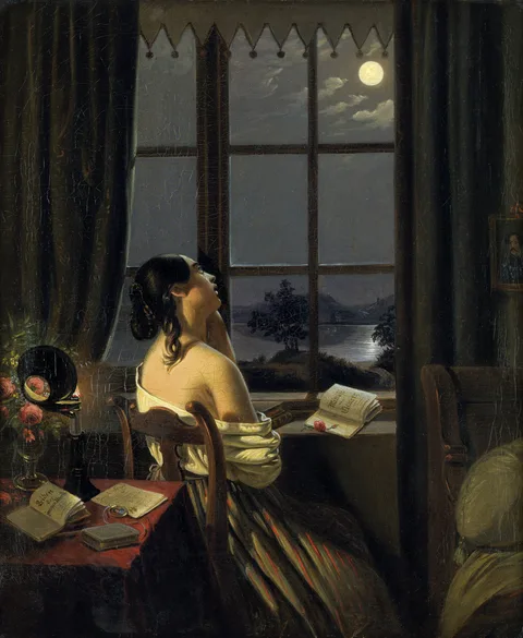 Johann Peter Hasenclever, Die Sentimentale
