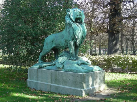Auguste-Nicolas Cain, Le Lion de Nubie et sa proie