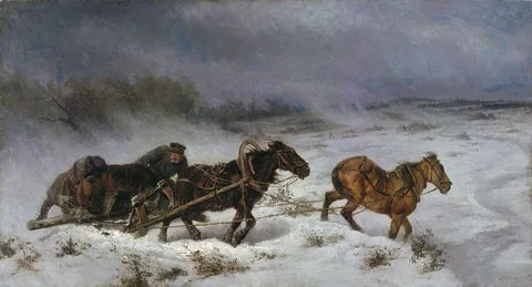 Nikolai Sverchkov, Hunting for bear.