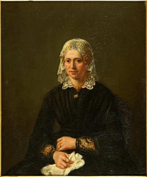Otto Erelman, Portrait of Cornelisje Eerelman-Pluimker, wife of Samuel Eerelman, mother of the painter