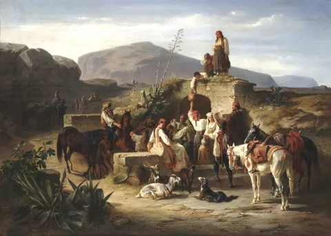 Eugen Adam, Dalmatian Peasants at the Spring