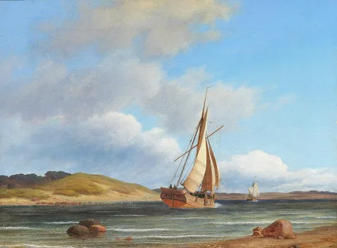 Carl Dahl, A schooner heading for Faaborg.