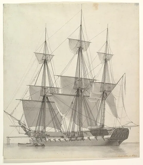 Carl Dahl, The Frigate Rotha