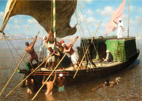 Léon Belly, La dahabieh engravée, Égypte
