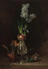 Philippe Rousseau, Still Life with Hyacinth