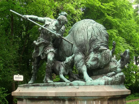 Fritz Schaper, Altgermanische Wisentjagd
