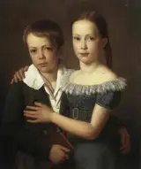 Heinrich Christoph Kolbe, Portrait of Alwine and Robert Uellenberg