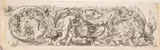 Jean Le Pautre, Frieze with Acanthus Scrolls and a Man (Hercules?) fighting a Lion