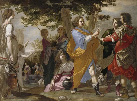 Cesare Dandini, Moses Defending Jethro's Daughters at the Well