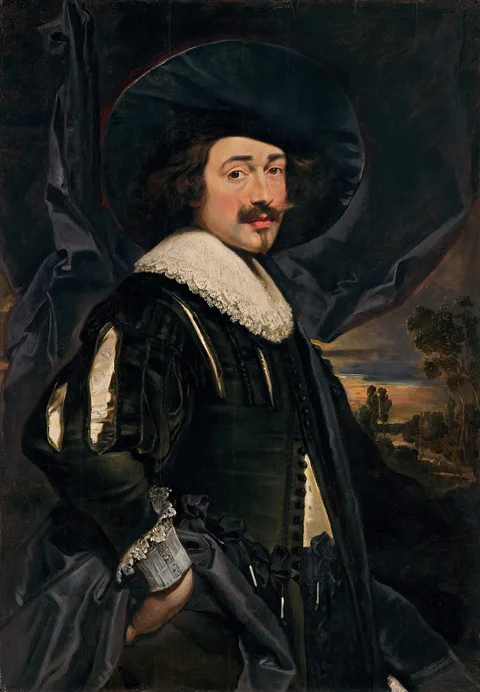 Jan Cossiers, Portrait of a Man in a Wide-Brimmed Hat