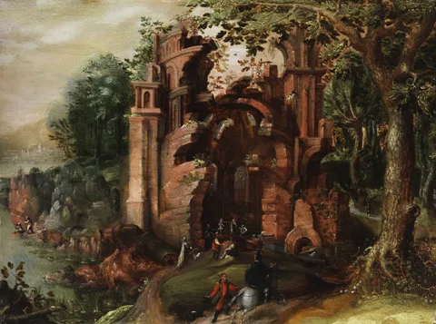 Jacob Grimmer, Ruins in a forest