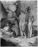 Johann Heinrich Meyer, Oedipus und Minerva mit der Sphinx