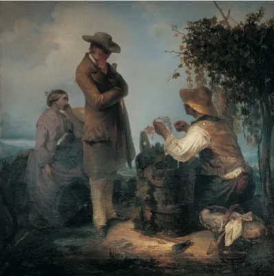 Vincenzo Cabianca, Grape harvest in Tuscany