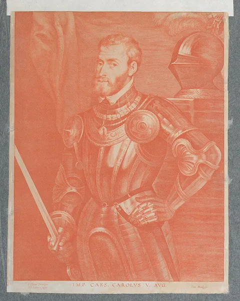 Lucas Vorsterman the Elder, Portret van keizer Karel V