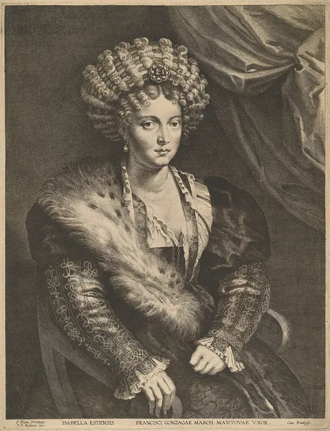 Lucas Vorsterman the Elder, Portrait of Isabella d'Este