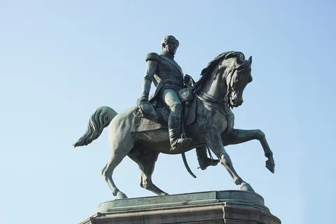 Joseph Geefs, equestrian statue of Leopold I