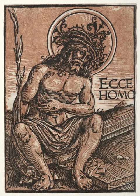 Hans Weiditz, Man of Sorrows Seated on the Cross