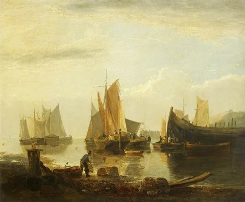 George Vincent, Fishing Boats in a Harbour