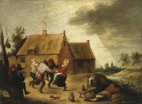 Abraham Teniers, Dancing Peasants