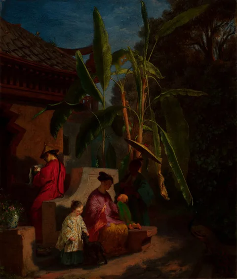 Quido Mánes, Kien Long, Chinese Emperor, Writing an Eulogy on Tea