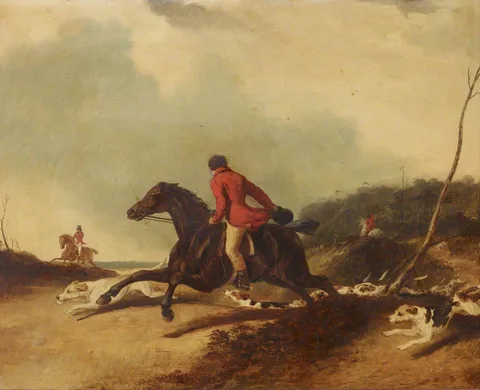 Abraham Cooper, A Huntsman encouraging Hounds