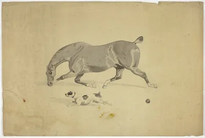 Abraham Cooper, Running Horse and Dog