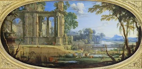 Pierre Patel, Capriccio with Ancient Ruins