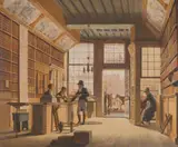 Johannes Jelgerhuis, The Bookshop of Pieter Meijer Warnars (1792-1869) on the Vijgendam, Amsterdam
