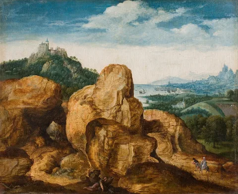 Cornelis Massijs, Landscape with the Flight to Egypt