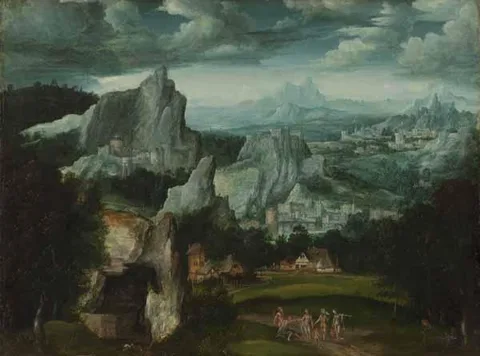 Cornelis Massijs, Landscape with the Judgment of Paris